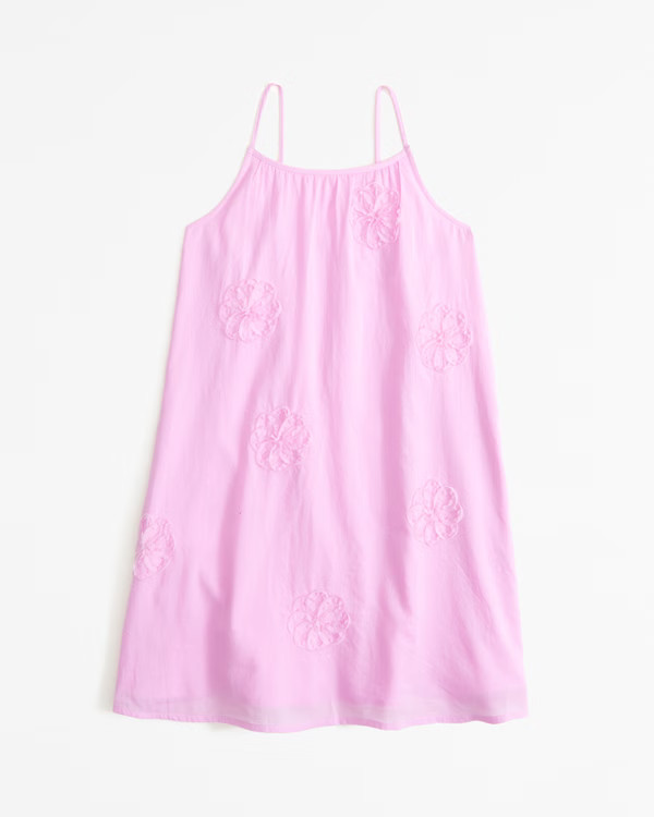 girls lightweight cotton embellished mini dress | girls new arrivals | Abercrombie.com | Abercrombie & Fitch (US)