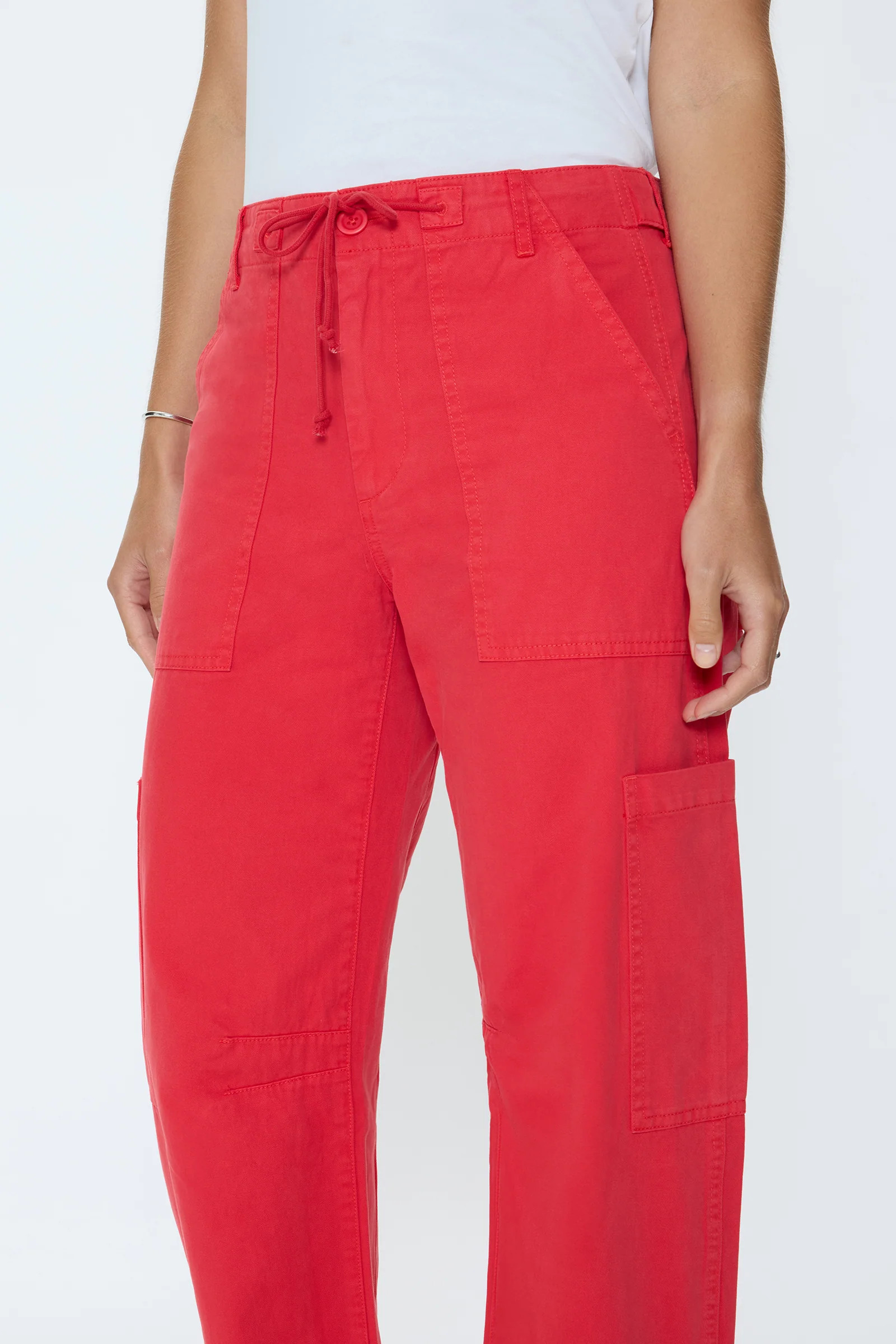Sabrina Curved Utility Pant - Maraschino | Pistola Denim