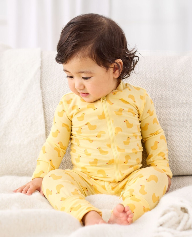 Baby Print 2-Way Zip Sleeper in HannaSoft™ | Hanna Andersson