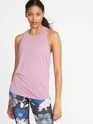 Relaxed Lightweight Cross-Back Performance Tank for Women | Old Navy US