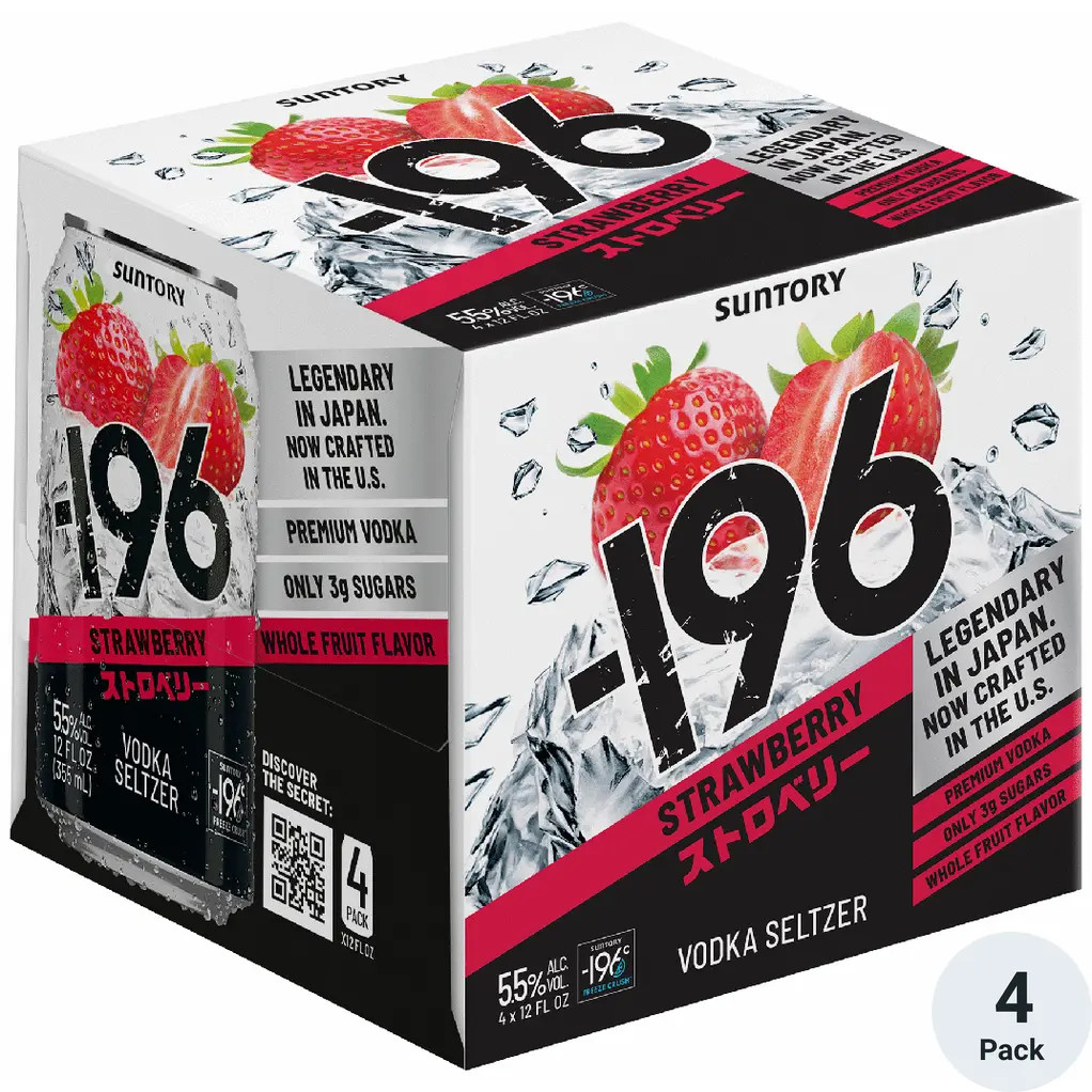-196 Strawberry Vodka Seltzer | Total Wine