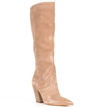 Nathen Suede Pointed Toe Boots | Dillard's