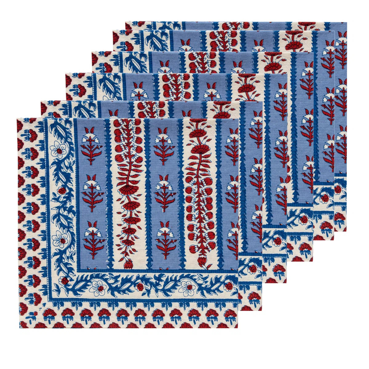 Charlemont 100% Cotton Floral Square Napkin (Set of 6) | Wayfair North America