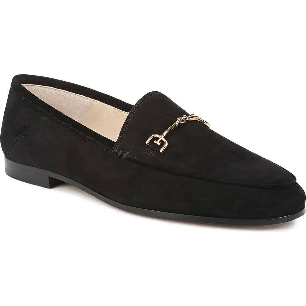 Sam Edelman Loraine Bit Loafer - Wide Width Available in Black Suede at Nordstrom, Size 6 | Nordstrom