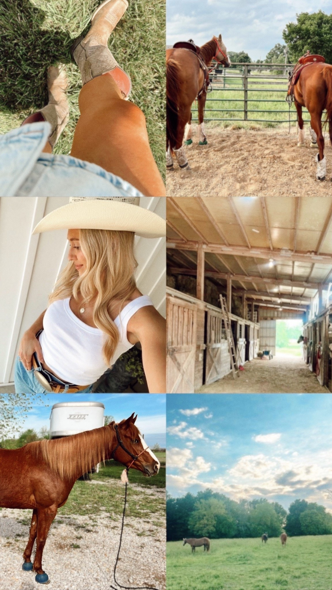 🤠🐎 Wore this comfy + cute fit for a day of horseback riding!

My fave @Wrangler denim - size 24. 🐴🌾

#LTKRidingLook #LTKWestern #HorsebackRidingStyle #CowgirlOOTD #WesternFashion #TrailRideFit #CountryStyle #BohoWestern #LTKOutfit #CowgirlVibes #WesternWear #LTKFinds #DenimAndBoots #RanchLife

#LTKootd #LTKmomlife #LTKdayinmylife