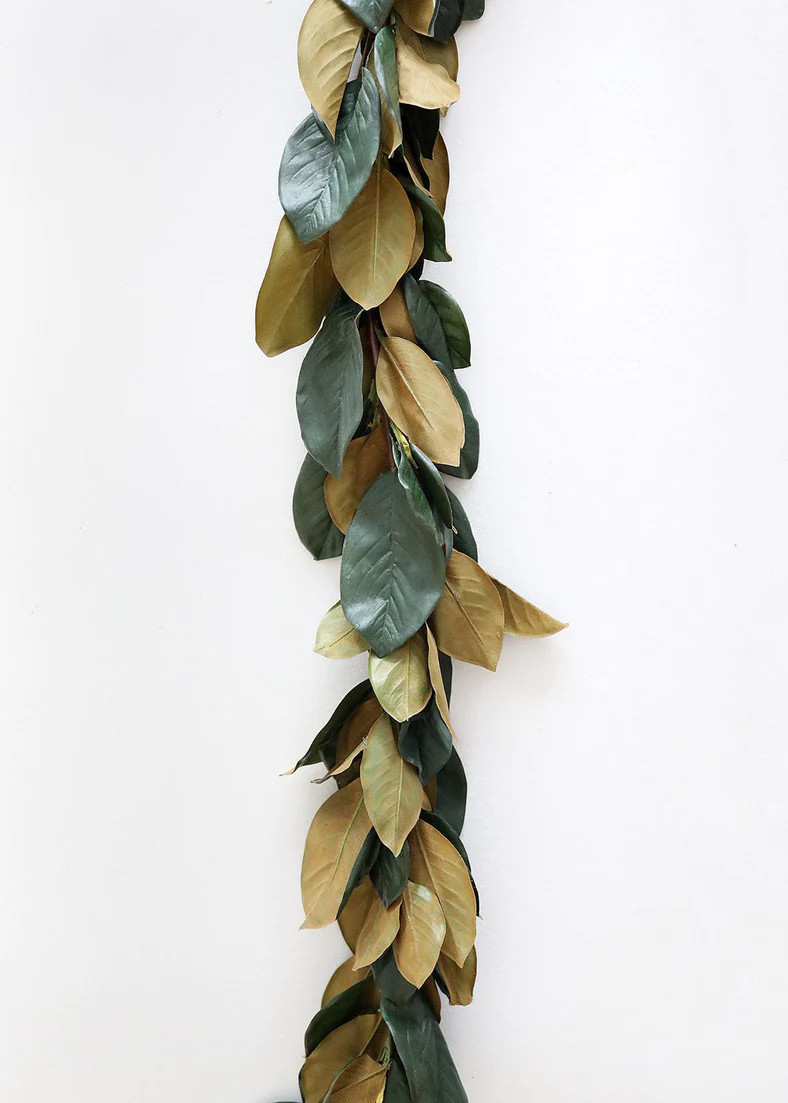 Artificial Magnolia Leaf Garland - 82" | Afloral (US)