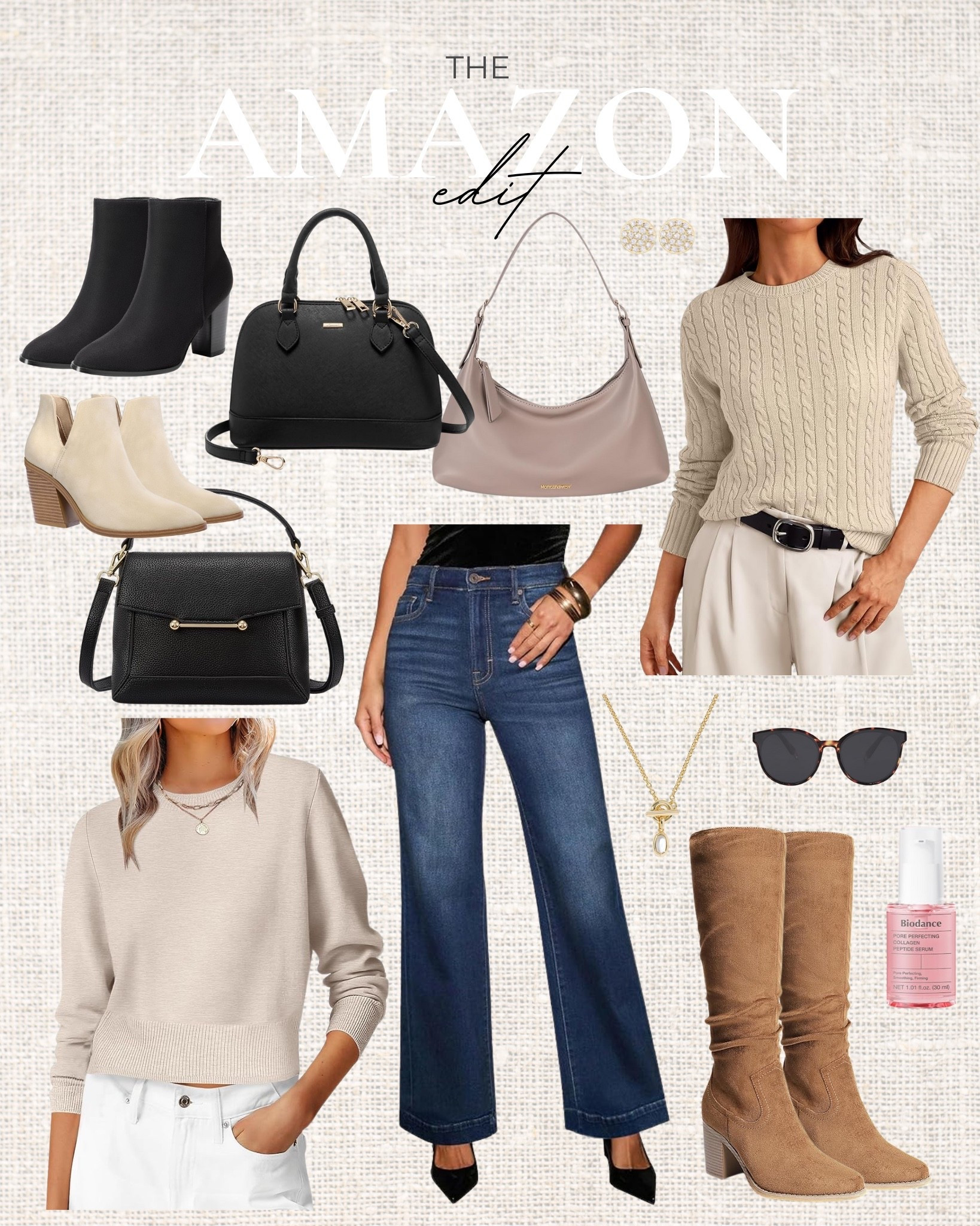 Refresh your wardrobe with these new Amazon fashion finds. Cute, easy, and perfect for everyday!
winter booties, black handbag, knee high boots, biodance serum, layering pieces, fall to winter look, casual style, trendy outfits, wardrobe essentials, everyday wear, favorite finds, amazon style, affordable look

#LTKU #LTKFindsUnder50 #LTKSeasonal