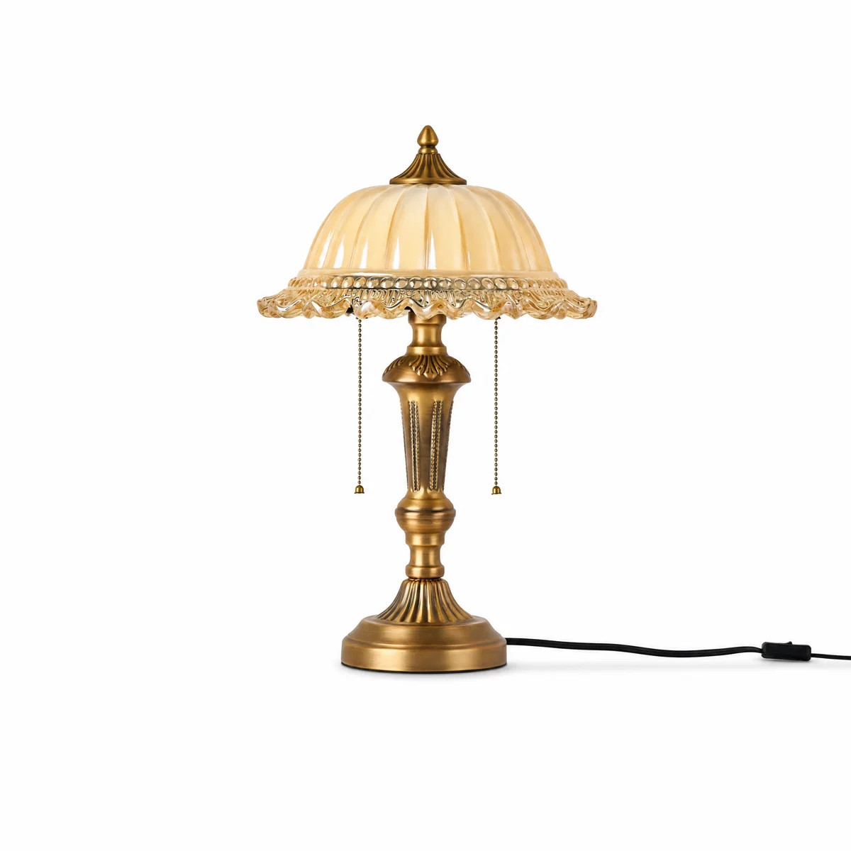Double-head Vintage Brass Metal Table Lamp | Wayfair North America