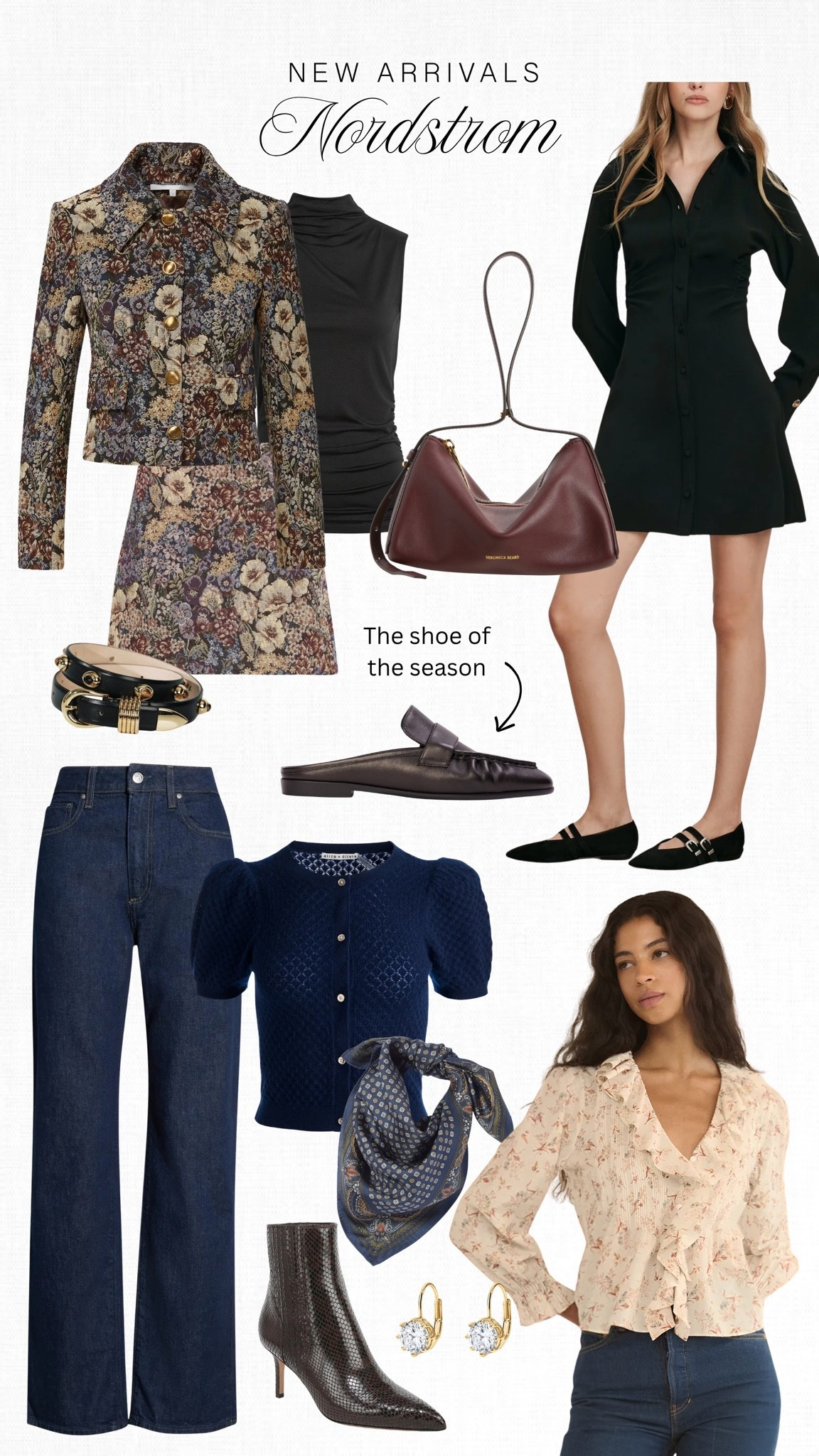 Nordstrom new arrivals I’m eyeing and buying! Loving all things burgundy, brocade, and floral! These slimmer straight-leg jeans are so good!!

#LTKSeasonal #LTKOver40