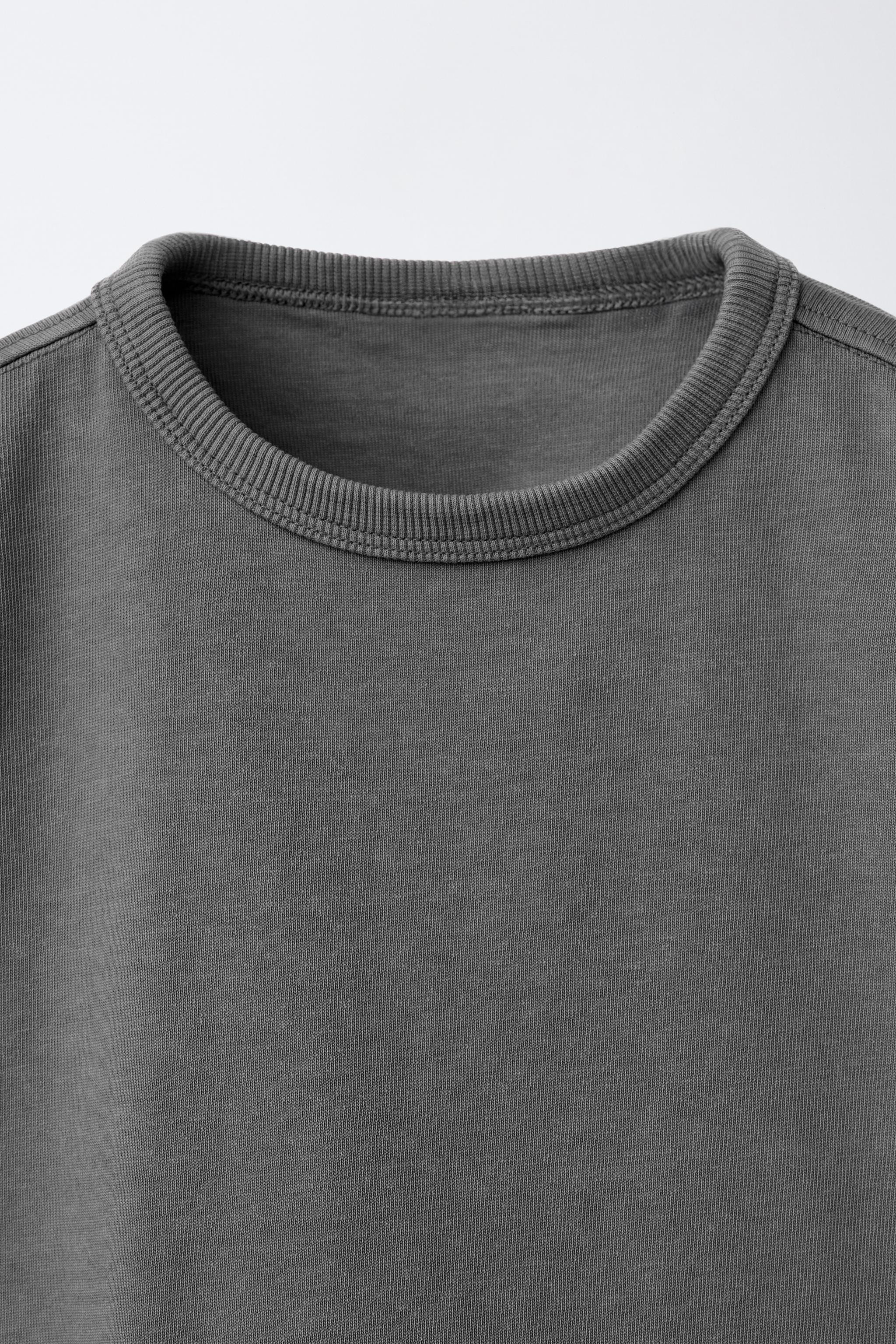PLAIN GARMENT DYE T-SHIRT | Zara US