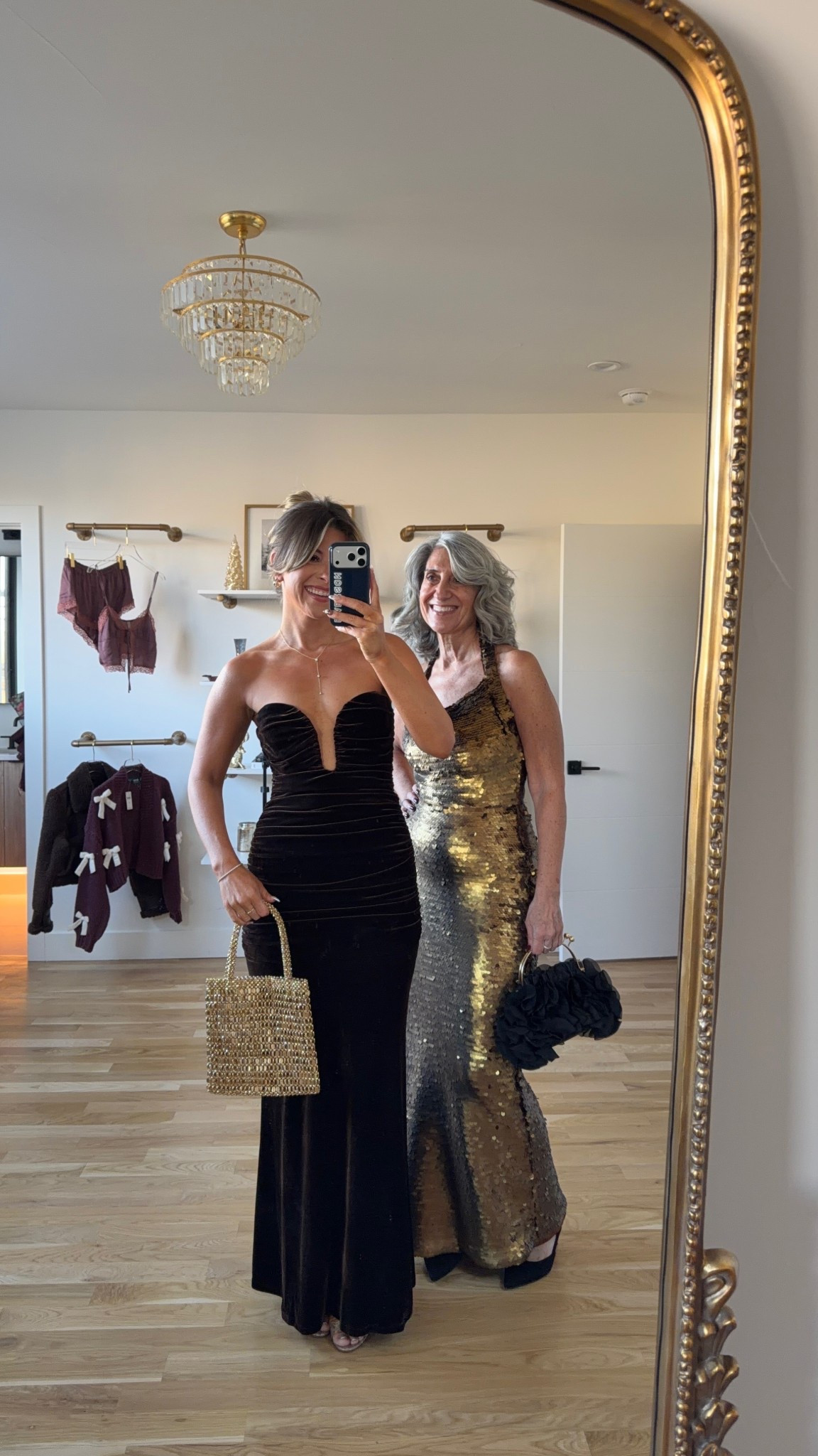 Mom and me formal wedding guest or winter event dresses

Vici code: emerson30
Revolve code: tulip
Electric picks code: emerson20

I sized down in my dress
Moms wearing  medium/6

Wedding guest
Formal event
Black tie
Velvet
Gold
Sequin
Mother of the bride
Special occasion 

#LTKSeasonal #LTKHoliday #LTKWedding