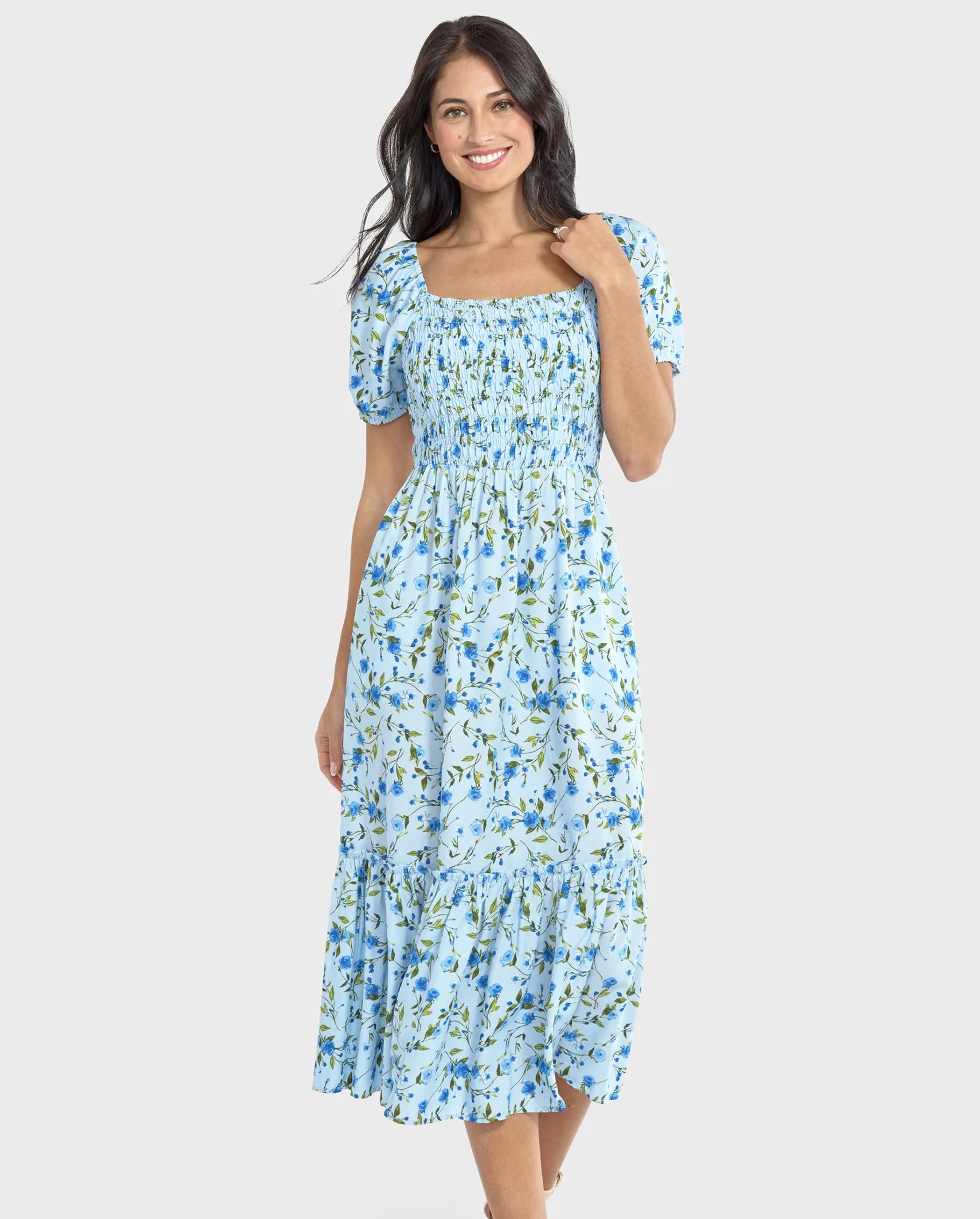 Womens Mommy And Me Floral Tiered Dress - whirlwind | The Children's Place