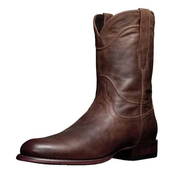 Men's Tecovas The Earl Western Boots Outdoor 11.5 Cafe Goat | Scheels Sports
