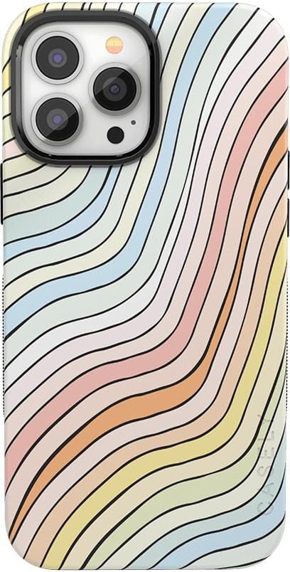 Ride The Wave | Pastel Rainbow Lined  Case | CASELY