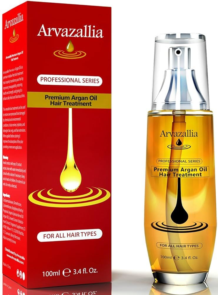 Arvazallia Argan Oil for Hair Treatment Leave in Treatment & Conditioner | Amazon (US)
