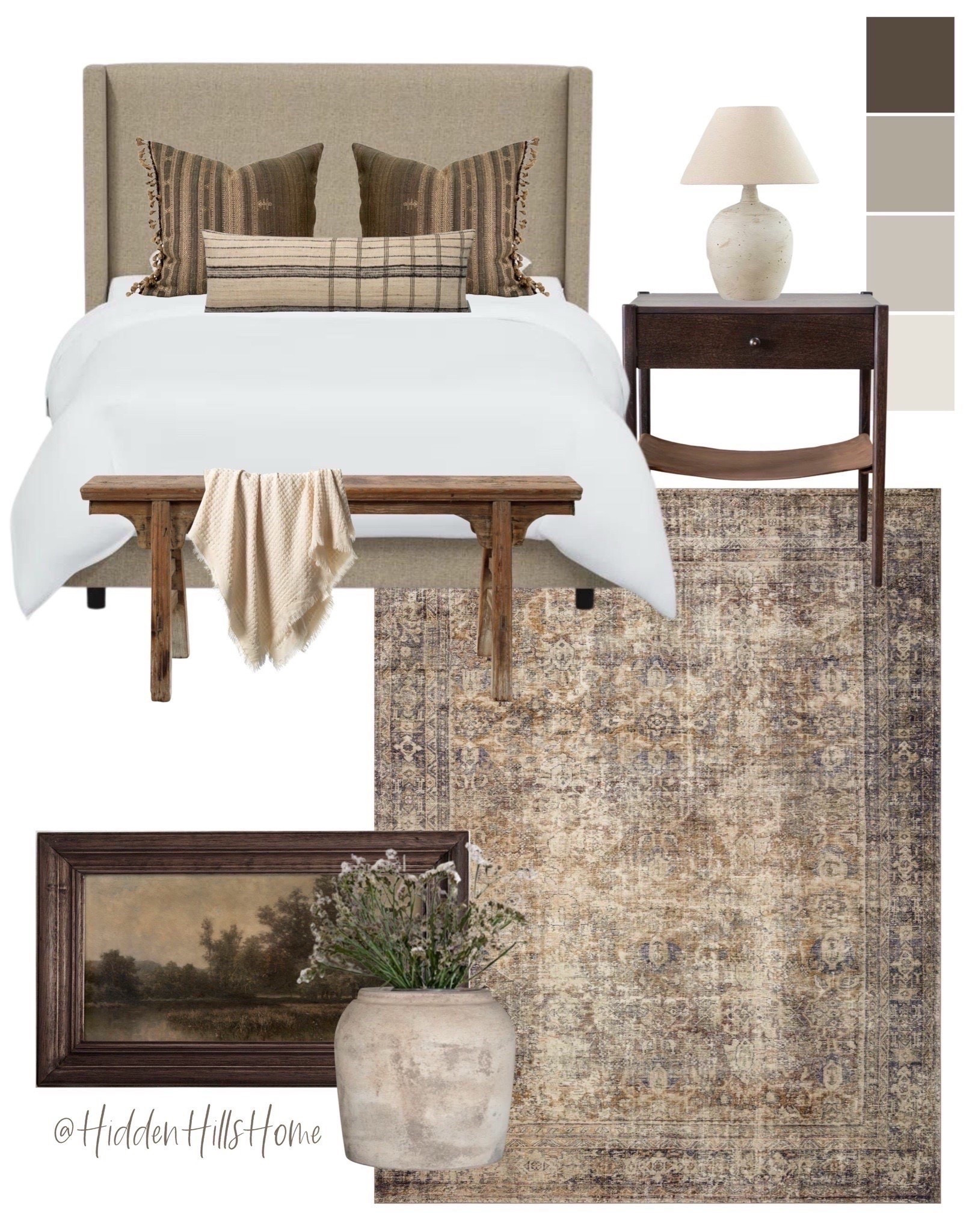 Bedroom decor, home decor, primary bedroom decor mood board, master bedroom design, modern vintage bedroom Inspo #bedroom

#LTKHome #LTKSaleAlert
