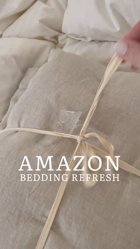 Amazon bedding, duvet, throw pillows, throw blanket, upholstered bed, coastal bedroom 

#LTKhome #LTKstyletip #LTKVideo