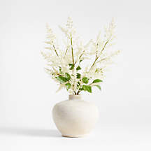 Faux White Astilbes Stem 40" by Abigail Ahern + Reviews | Crate & Barrel | Crate & Barrel