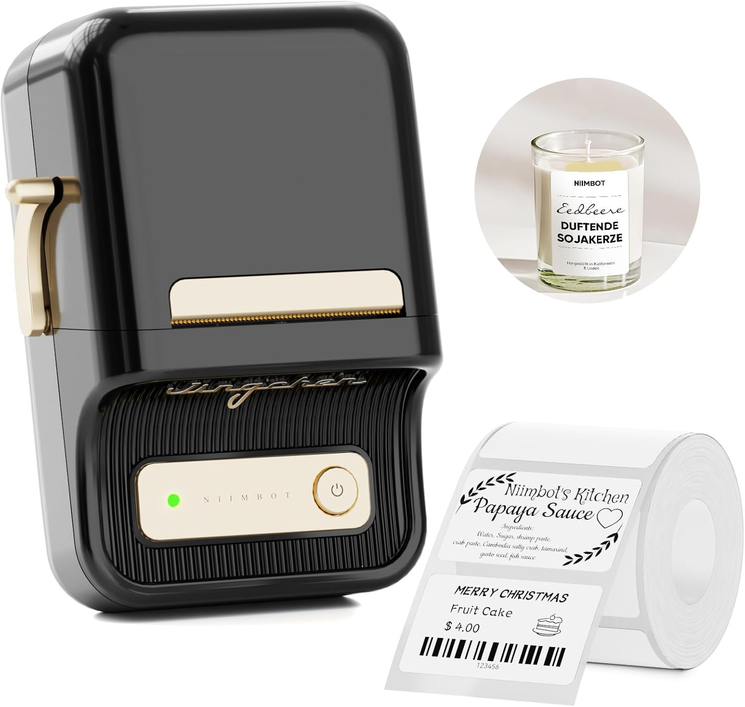 NIIMBOT B21 Label Maker Machine,Bluetooth Barcode Label Printer Printing Size 20-50mm,Compatible ... | Amazon (UK)