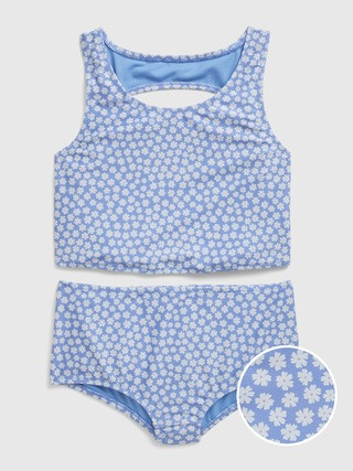 Kids Recycled Cutout Tankini Swim Two-Piece | Gap (US)