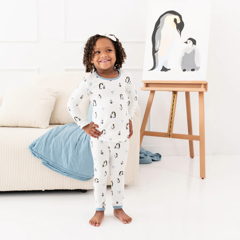 Long Sleeve Pajamas in Penguin | Kyte BABY