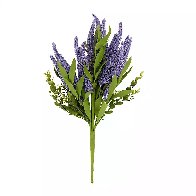 New! Purple Heather & Greenery Bush | Kirklands