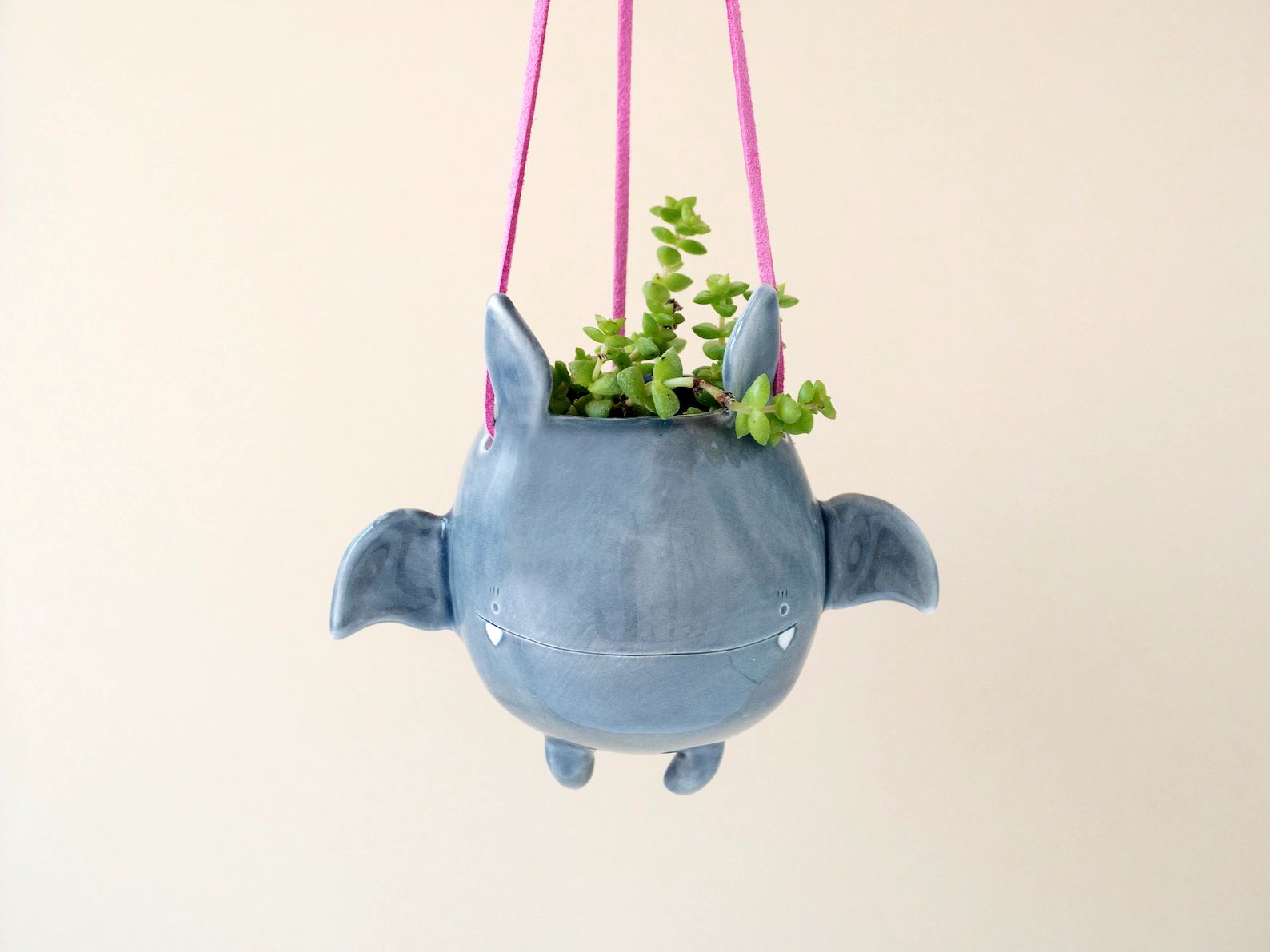 Flying Bat Hanging Plant Holder. A Cute Bat Shaped Hanging | Etsy | Etsy (US)