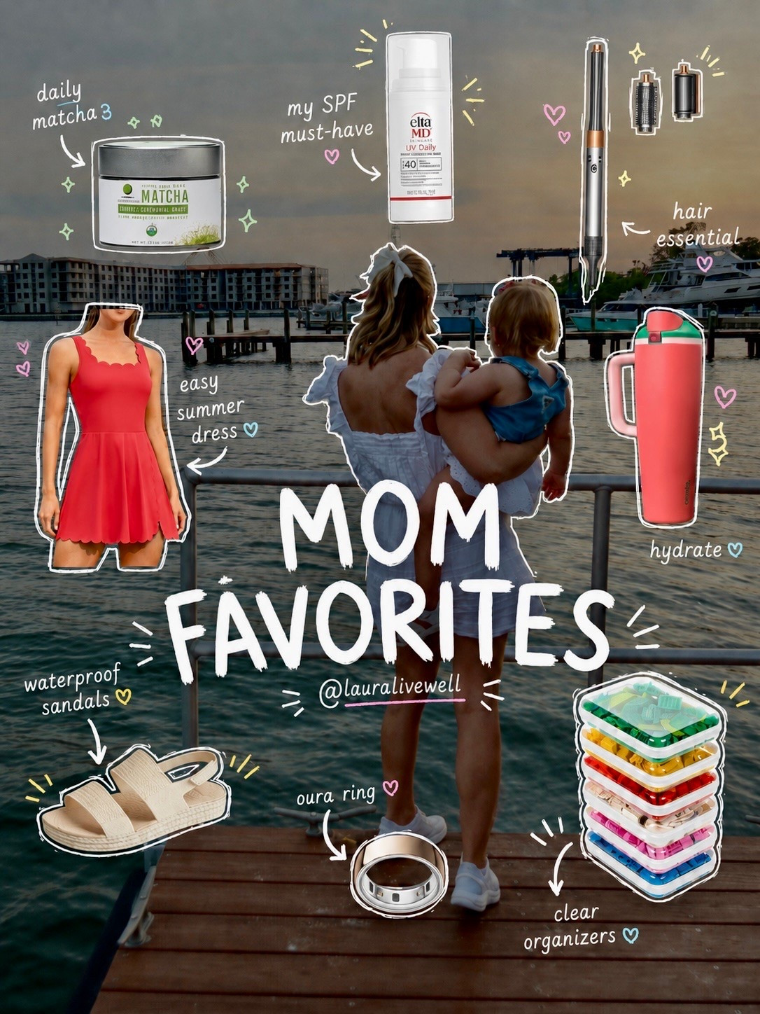 Mom's go-to must-haves! From matcha tea to easy-to-wear dresses, to matching pjs, and of course, sun protection

#LTKmomlife