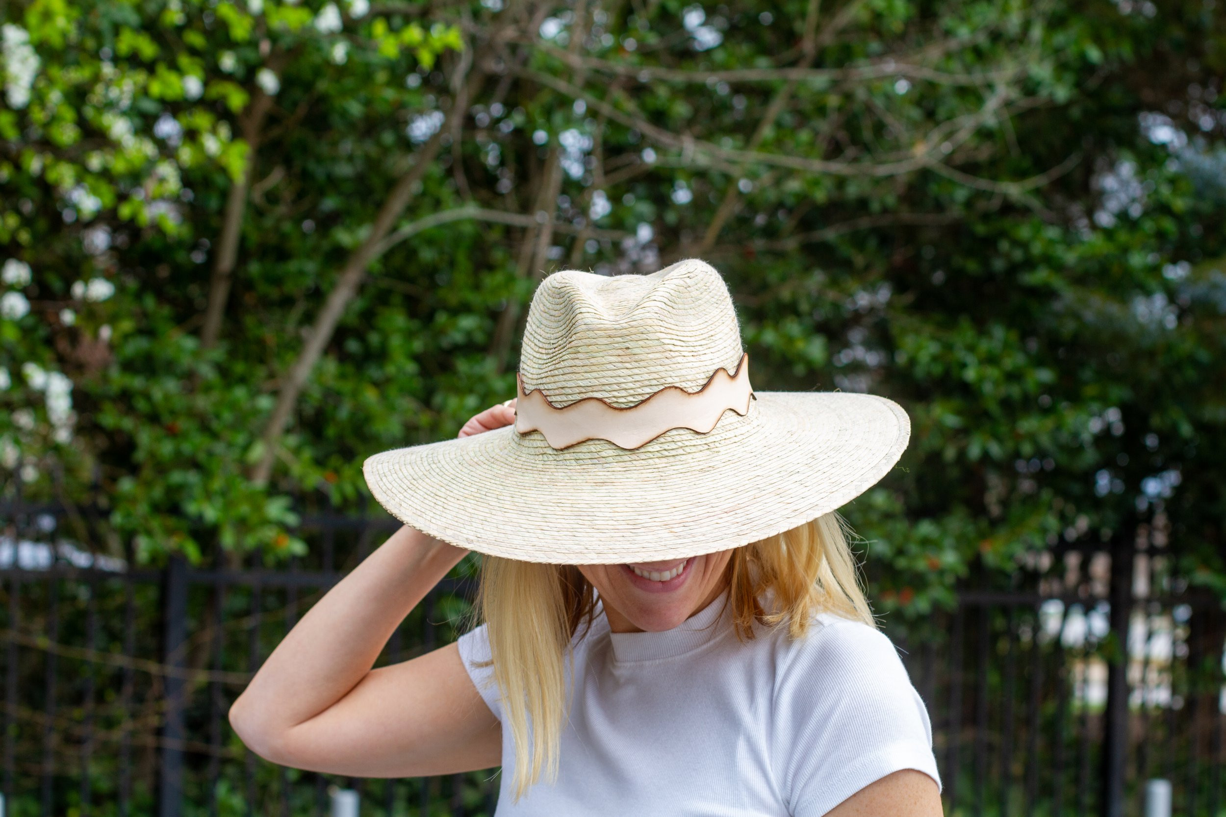 Leather Pearl or RikRak Straw Hat | Orijinal