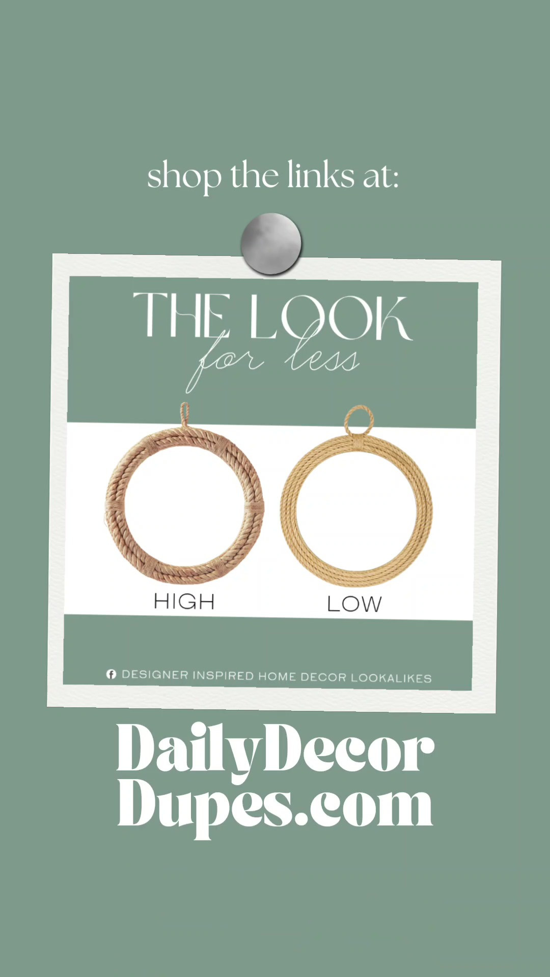 Inspired by Serena & Lily Mirror. Coastal Rope Mirror. Rustic Rope Wall Mirror. Natural Fiber Wall Mirror. Round Rope Accent Mirror. Vintage Boho Wall Mirror. Decorative Rope Mirror. Minimalist Accent Mirror. 

Home more affordable option find copy cat similar look for less budget friendly affordable cheap cheaper beautiful pretty. Clearance sale coupon code discount code promo code luxury lookalike look a like Inspo inspiration inspired by idea ideas Love like these? I share multiple every day in my FB group. 

 #LTKWatchNow #LTKHome #LTKSaleAlert