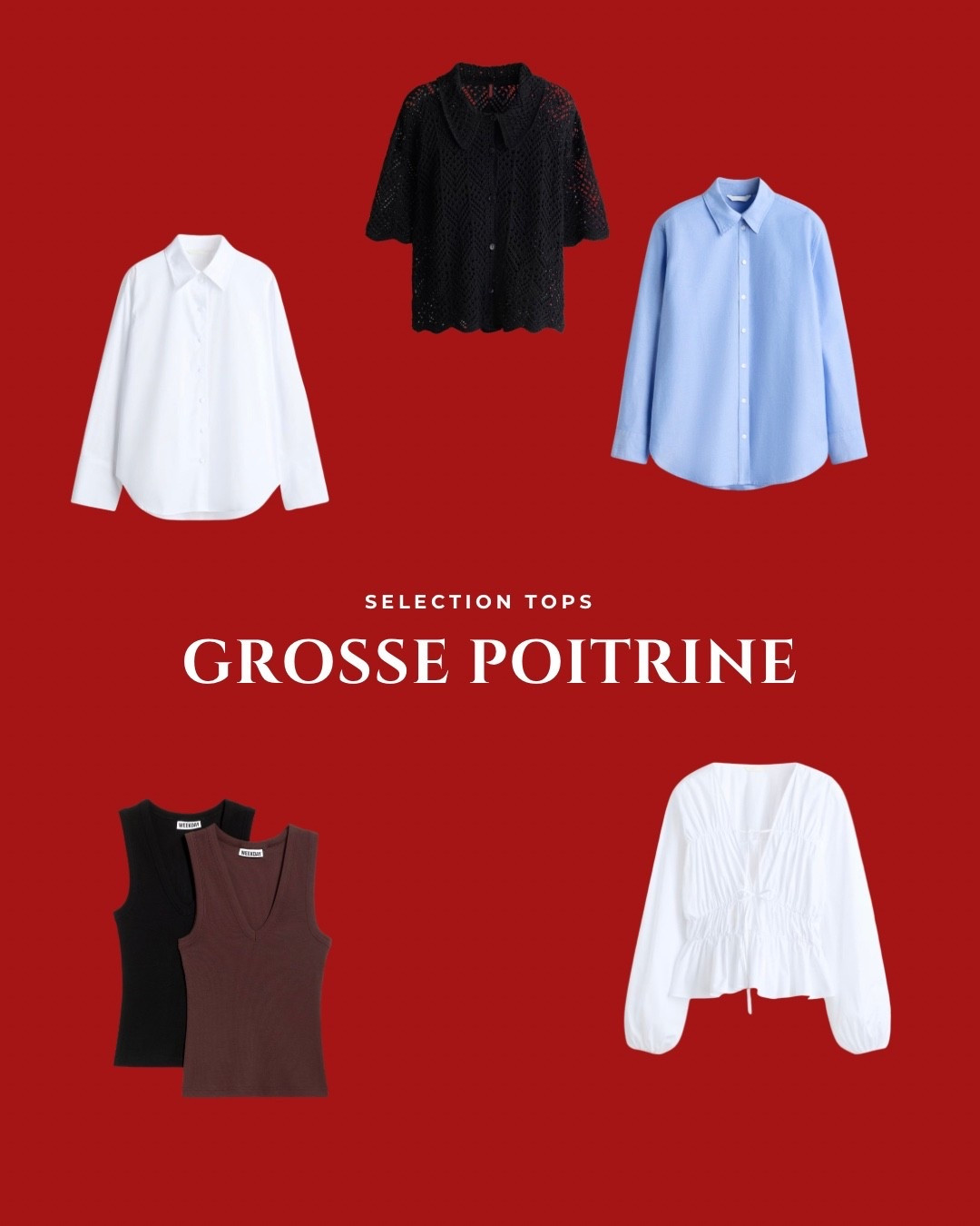 Des hauts H&m pour les femmes aux poitrines généreuses qui veulent s’habiller sans complexes 🍒 



#LTKfrance #LTKspring #LTKmodest