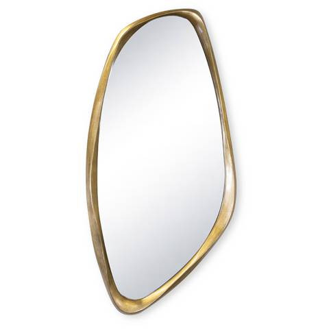 Galet Antique Gold Leaf 24" x 46" Wall Mirror - #8522A | Lamps Plus | Lamps Plus