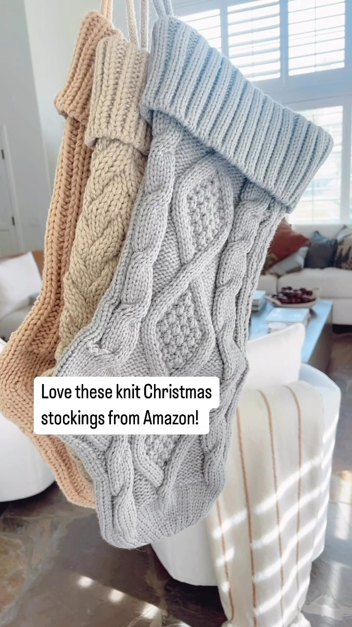 Love the colors on this set of knit Christmas stockings! 

#LTKHoliday #LTKHome #LTKWatchNow
