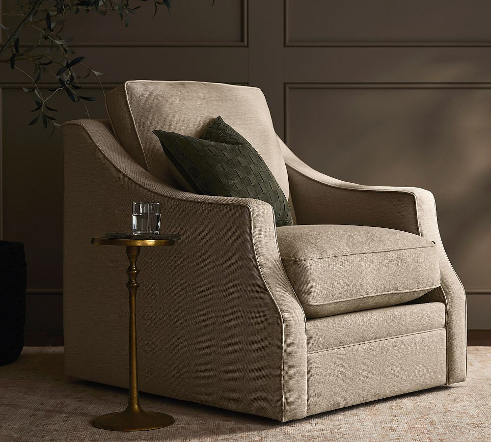 Piedmont Swivel Chair | Pottery Barn (US)