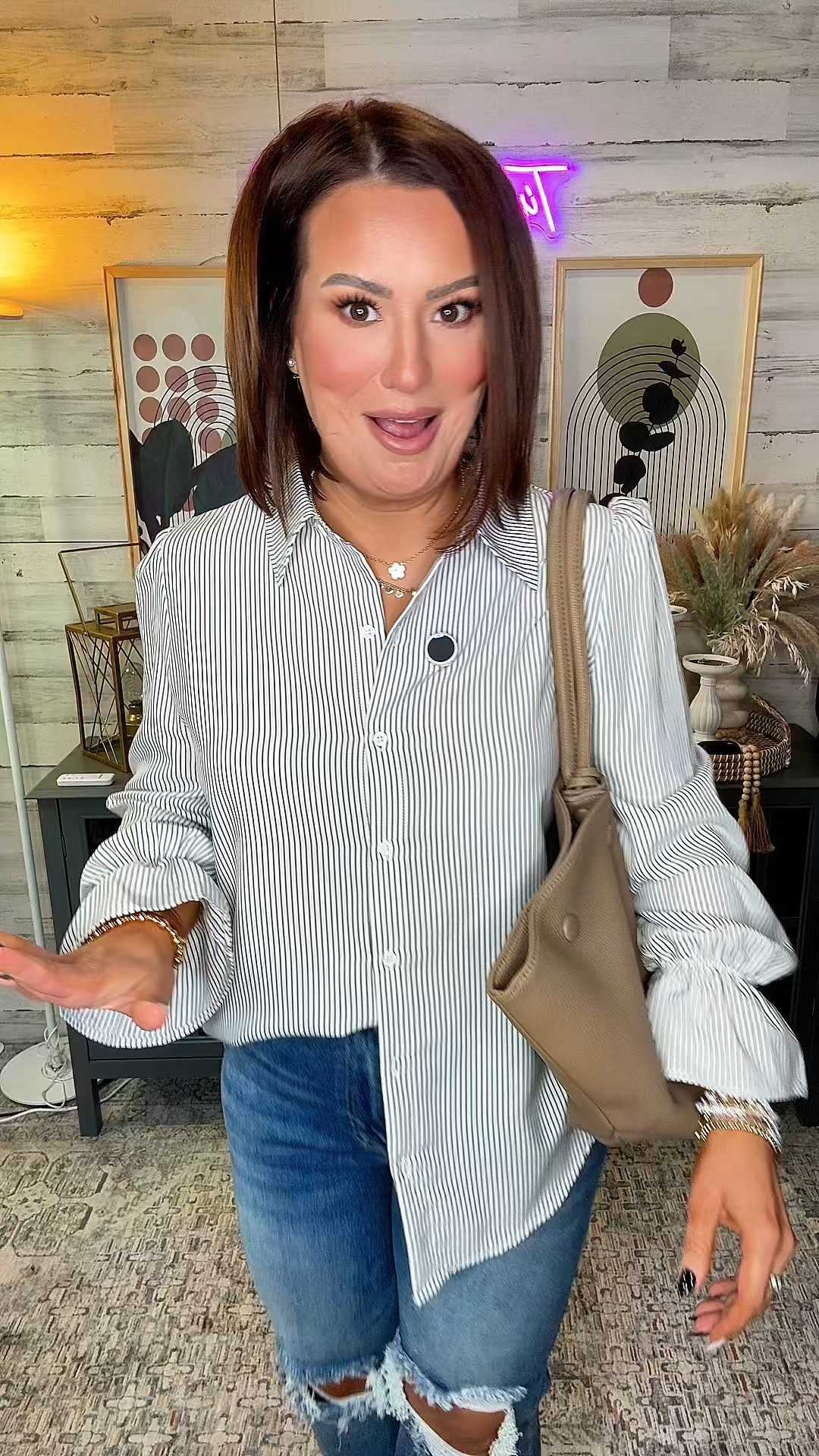 This isn’t your average button down collared top!  It has a side of sass! 

#LTKOver40 #LTKootd #LTKgrwm