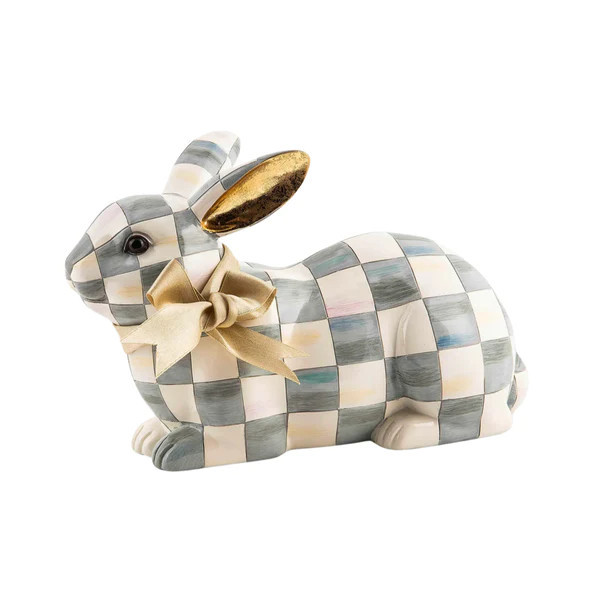 Mackenzie Childs Sterling Check Resting Bunny | Waiting On Martha