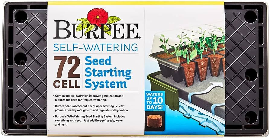 Burpee Self-Watering Seed Starter Tray, 72 Cells | Amazon (US)