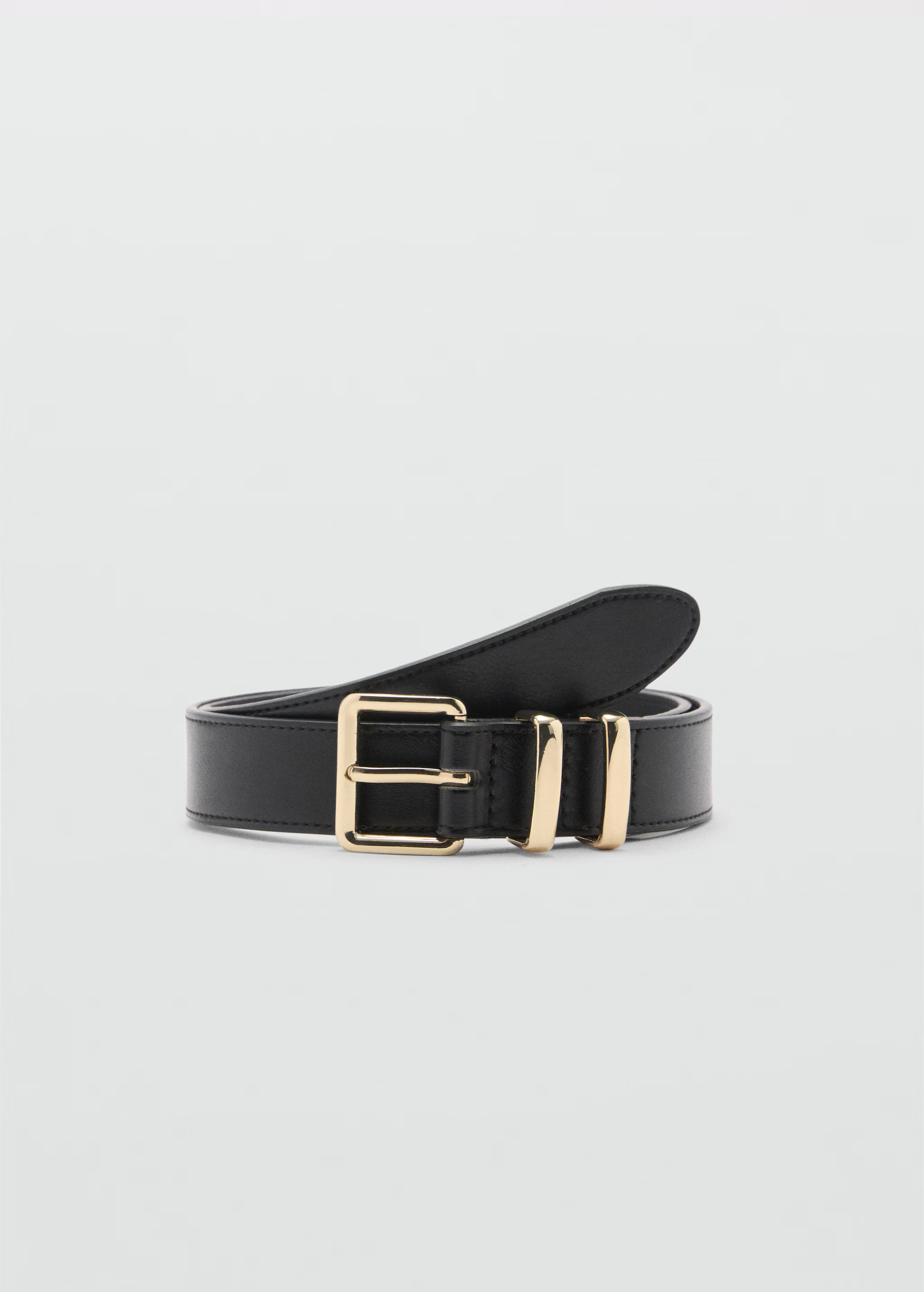 Square buckle belt - Woman | MANGO USA | MANGO (US)