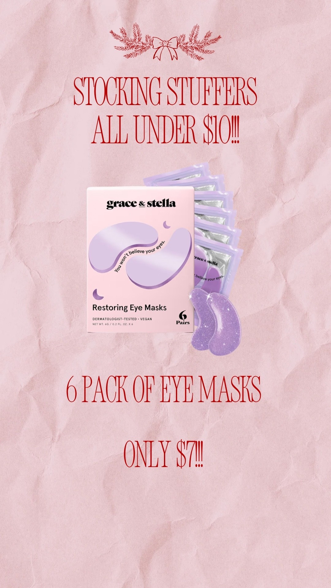 This 6 pack of eye masks make a great stocking stuffer!! 

#LTKGiftGuide #LTKU #LTKHoliday
