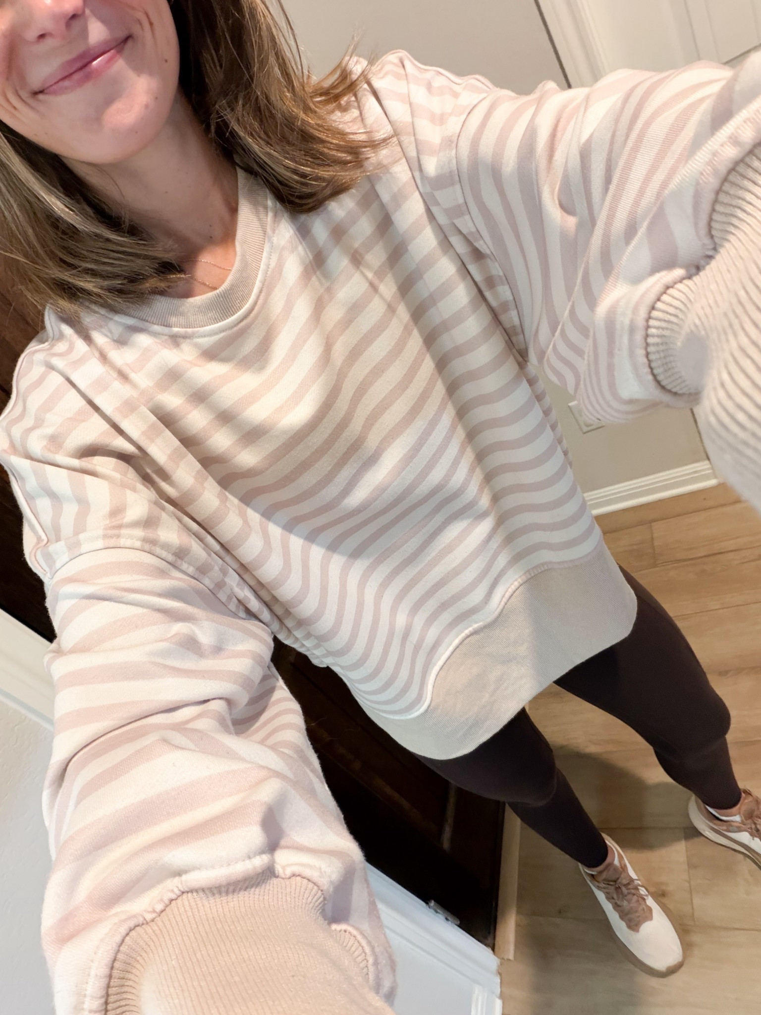 today’s ootd // love this aerie pullover and wear it ALL the time, paired with brown leggings from Lululemon but linked a more affordable Amazon pair 
also love these shoes from Amazon that are super affordable and go with everything! 
-
pullover, aerie, easy outfit ideas

#LTKgrwm #LTKootd