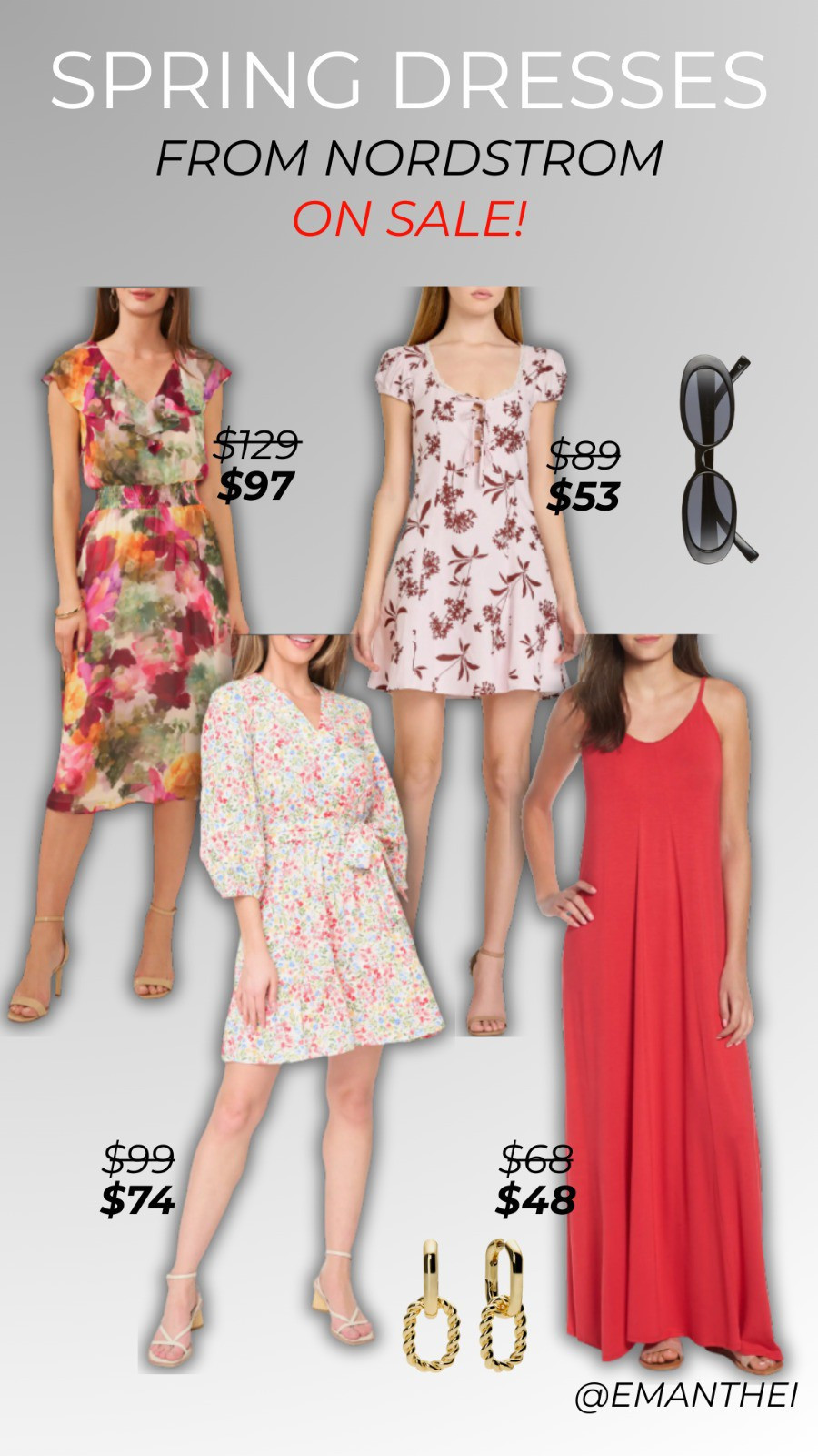 Oval Sunglasses | Gold Pendant Necklace | Floral Dress | Spring Dresses | Nordstrom | on sale | Cute Picks | Under 100$ | Linen dresses | Poplin Dress 🌸👗

#LTKSeasonal #LTKFindsUnder100 #LTKSaleAlert