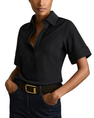 REISS Astrid Open Collar Top  | Bloomingdale's Reiss | Bloomingdale's (US)