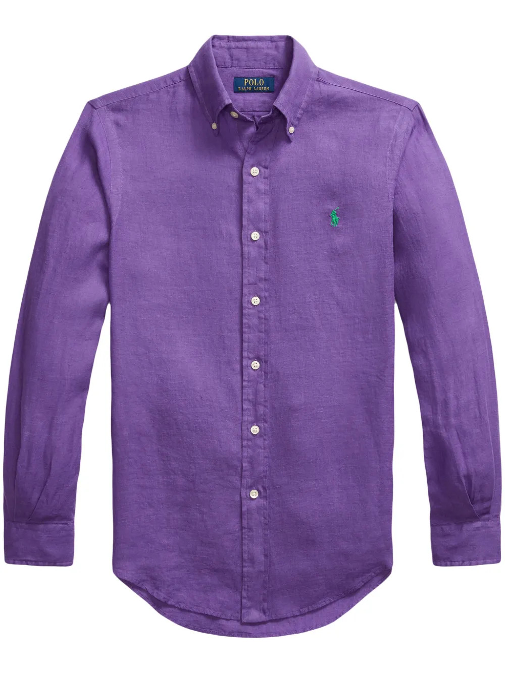Polo Ralph Lauren Polo Pony-embroidered Shirt | Purple | FARFETCH UK | Farfetch Global