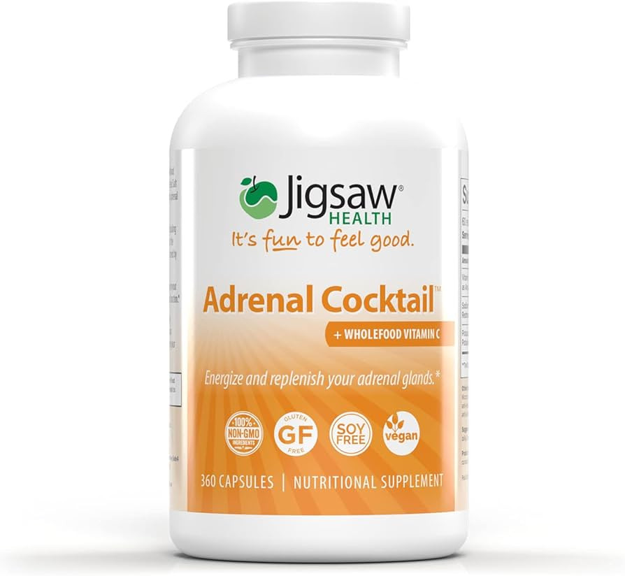Jigsaw Health Adrenal Cocktail with Whole-Food Vitamin C, 360 Capsules | Amazon (US)