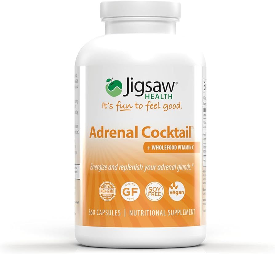 Jigsaw Health Adrenal Cocktail with Whole-Food Vitamin C, 360 Capsules | Amazon (US)