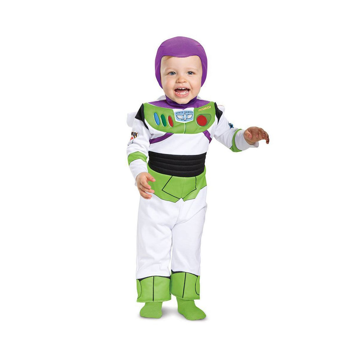 Baby Disney Toy Story Buzz Lightyear Deluxe Halloween Costume Jumpsuit 12-18M | Target