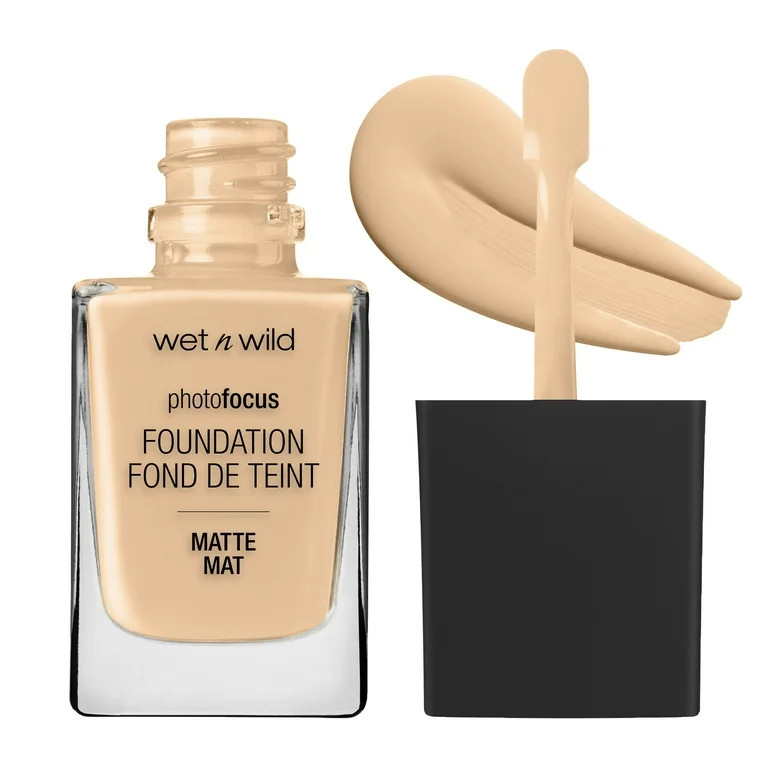 Wet n Wild Photo Focus Liquid Foundation Makeup, Matte, Soft Beige, 1.0 Fl oz | Walmart (US)