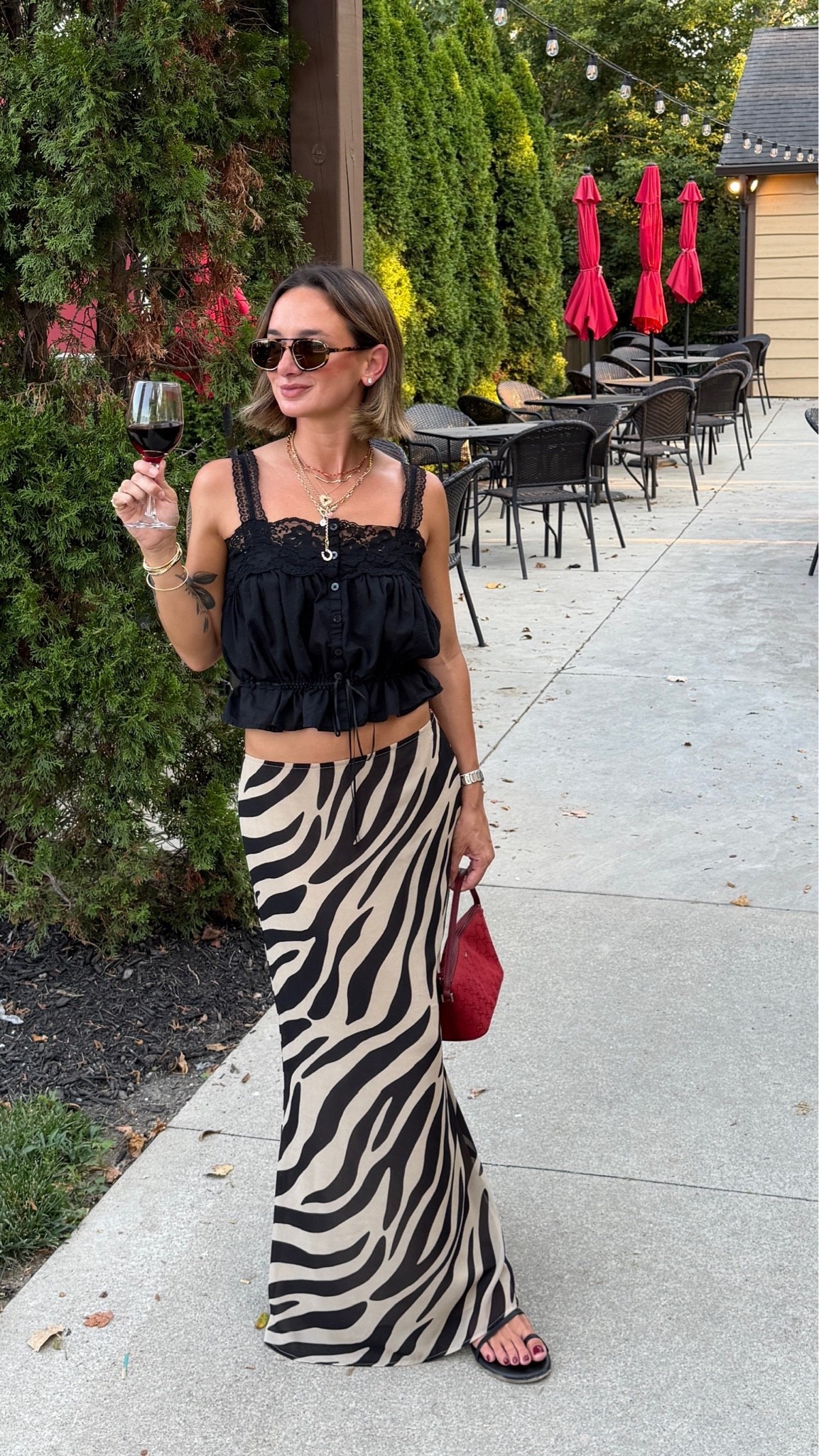 XS in all! I had the skirt taken in at the waist. Bag is vintage

#LTKdayinmylife #LTKgrwm #LTKootd