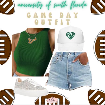 Calling all my bulls fans!! 
Football season is coming fast! I’ve been on the lookout for some cute team shirts!
I’m loving this outfit with a tank since we all know it gets so hot!! This hat is so cute too, you can throw it with anything!

#florida #bulls #usf #football #tank #crop #footballseason #shirt #etsy #sale #southflorida #universityofsouthflorida #bullsfootball

#LTKBacktoSchool #LTKFind #LTKU