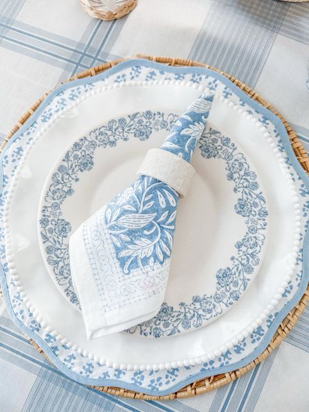 Sharing some Easter table inspo with you since I know a lot of you purchased the target home collection too 🥰🩵

{target home decor, target finds target spring target Easter blue scalloped plates scalloped placemats charcuterie, board, blue and white decor, blue and white melamine plates, Easter, bunny, mugs, Easter basket, blue table runner, glassware, hydrangea, Easter, serving platter, white napkin, rings, cloth, napkins, blue and white decor, scalloped decor, white scalloped bowl target home target finds gratefullyjenna} 

#LTKhome #LTKxTarget